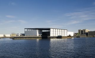 Facility warehouse located on a pier