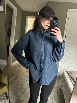 Aritzia the '80s comfy denim shirt