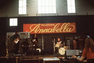Genesis live at the Sport Palace near Turin, 1972. “These places were like cathedrals,” says Macphail