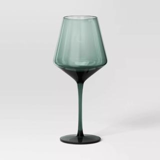 Green Wine Glass