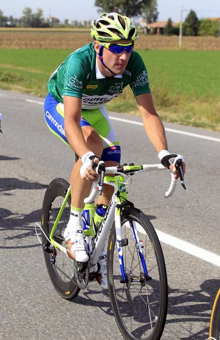 Race leader Elia Viviani (Liquigas-Cannondale)