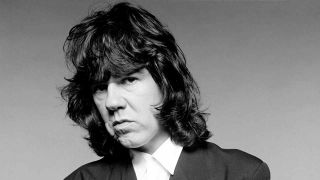 Black and white photo of Gary Moore