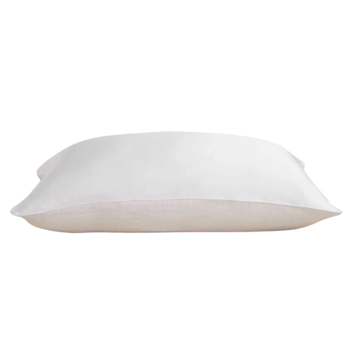 CULTIVER, Silk Linen Flip Pillowcase - White