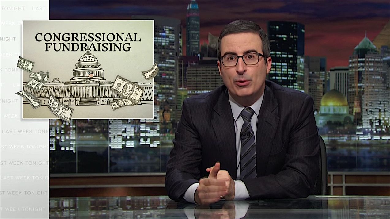 John Oliver tackles congressional fundraising