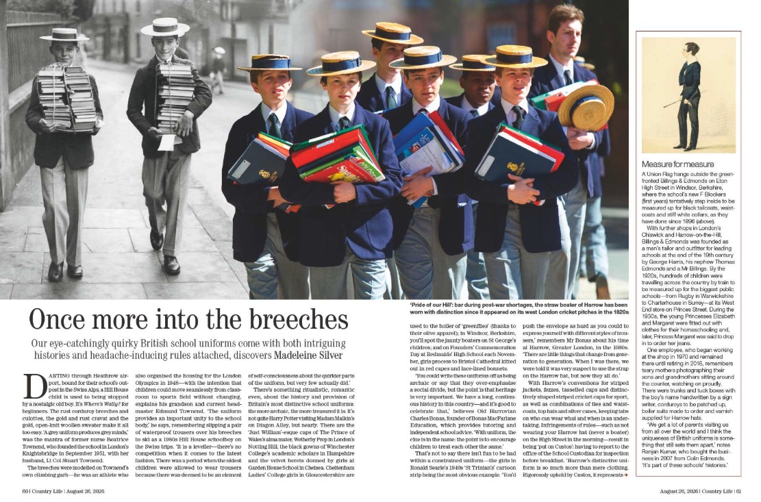 Spreads from Country Life 26 August 2026