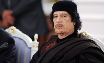 Moammar Gadhafi seems to be betting that he can hold onto power until Western forces are exhausted and call it quits.