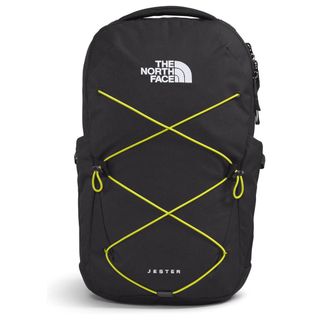 The North Face Jester backpack in black and yellow