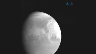 The first image of Mars returned by China's Tianwen-1 spacecraft.