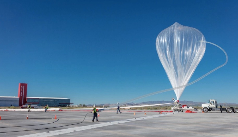 Preparing to Launch Stratollite from Spaceport Tucson