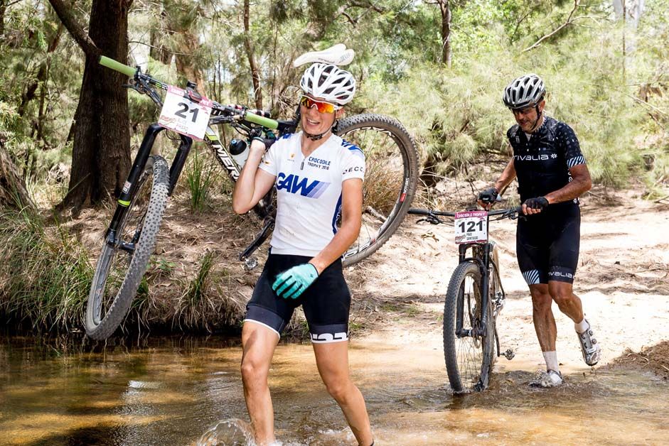 Alice Pirard on her way to another stage win