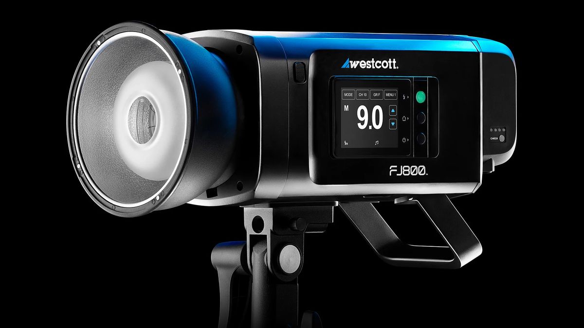 The Westcott FJ800 displayed on a black background