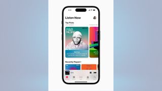 Apple Music app screen for 100 million songs