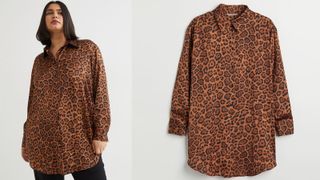 best shirts for women include this leopard print plus size shirt by H&M