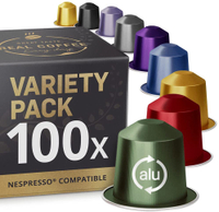 Variety Pack: 100 Nespresso Aluminium Pods was: £34.49 now: £26.49, saving £8.00 at Amazon