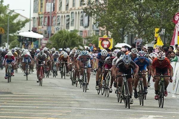 Rico Rogers (Giant Kenda) from Australia brings home the peloton on stage nine.