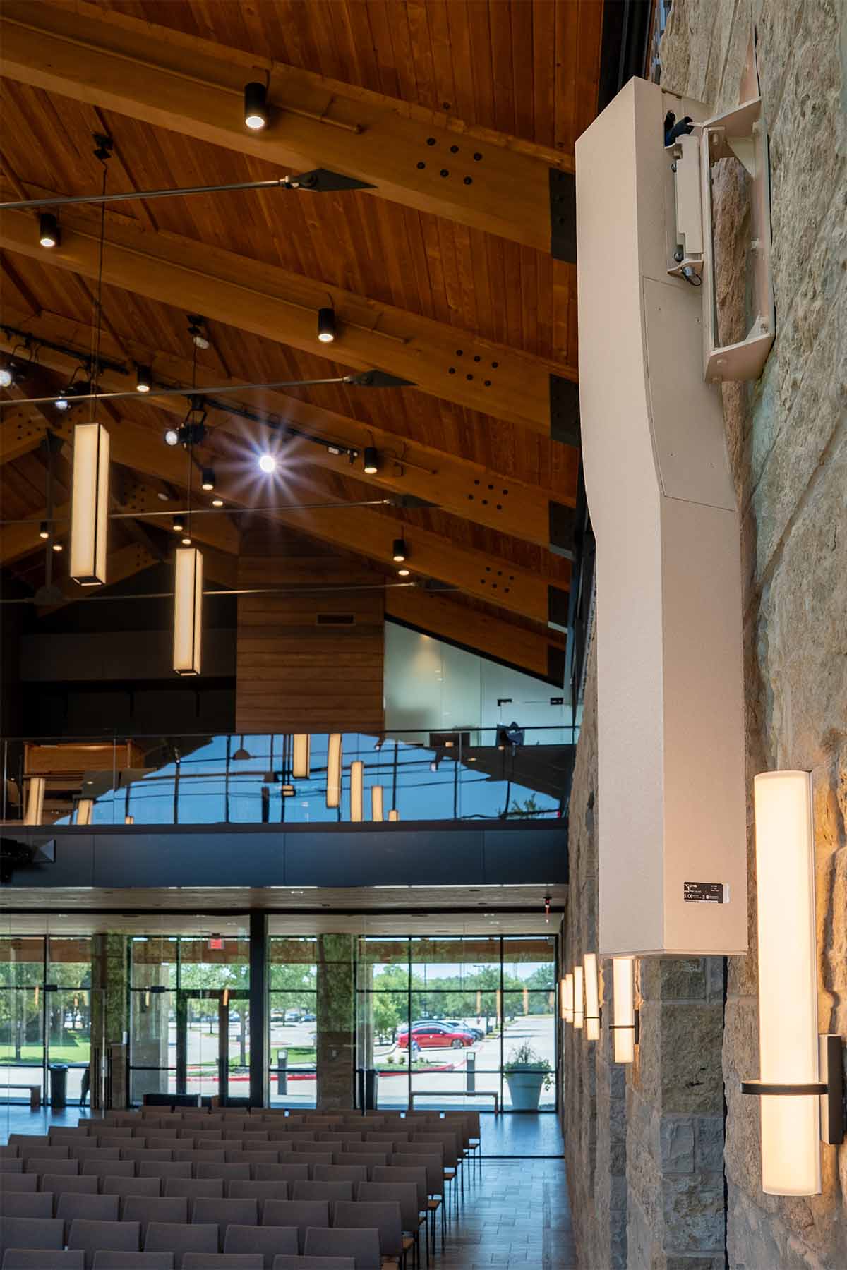 Speaker in Hasley Chapel