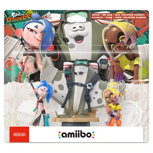 Splatoon Raiders Triple Pack Amiibo: Shiver, Big Man and Frye (splatoon Raiders)