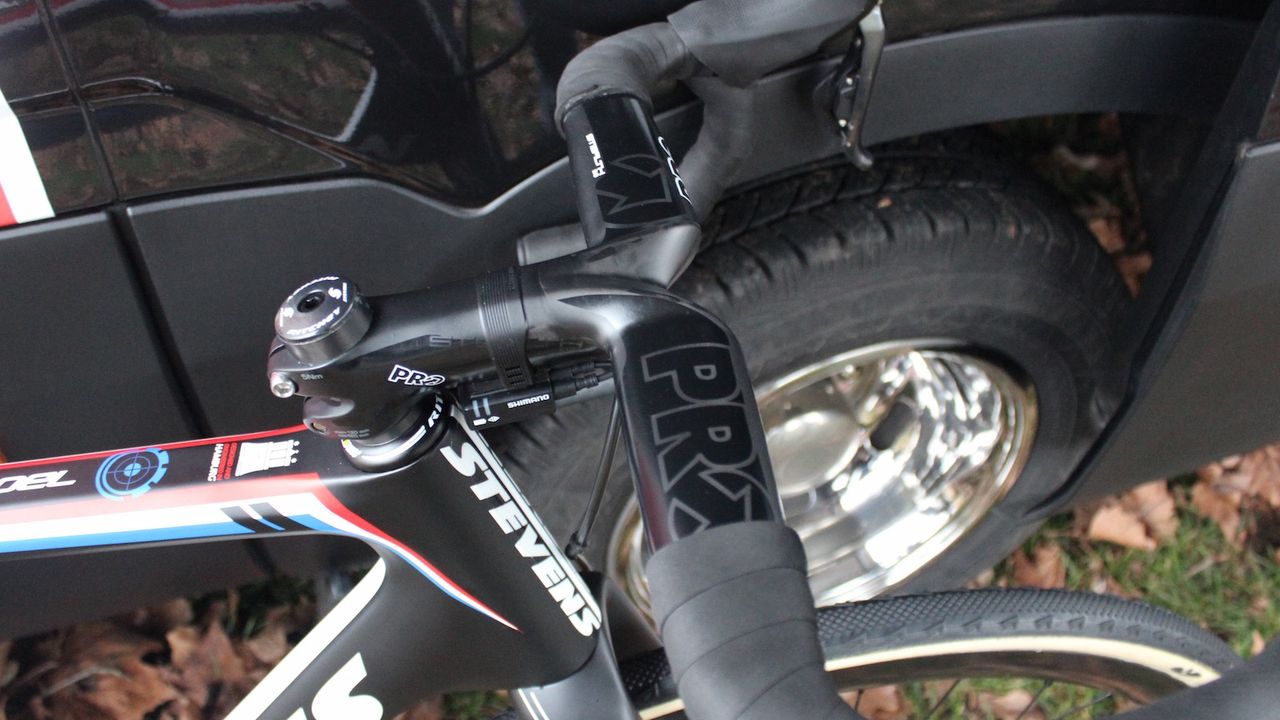 One-piece carbon fiber PRO 120mm stem and handlebar combination