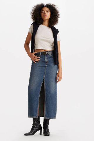 Levi Ankle Column Skirt