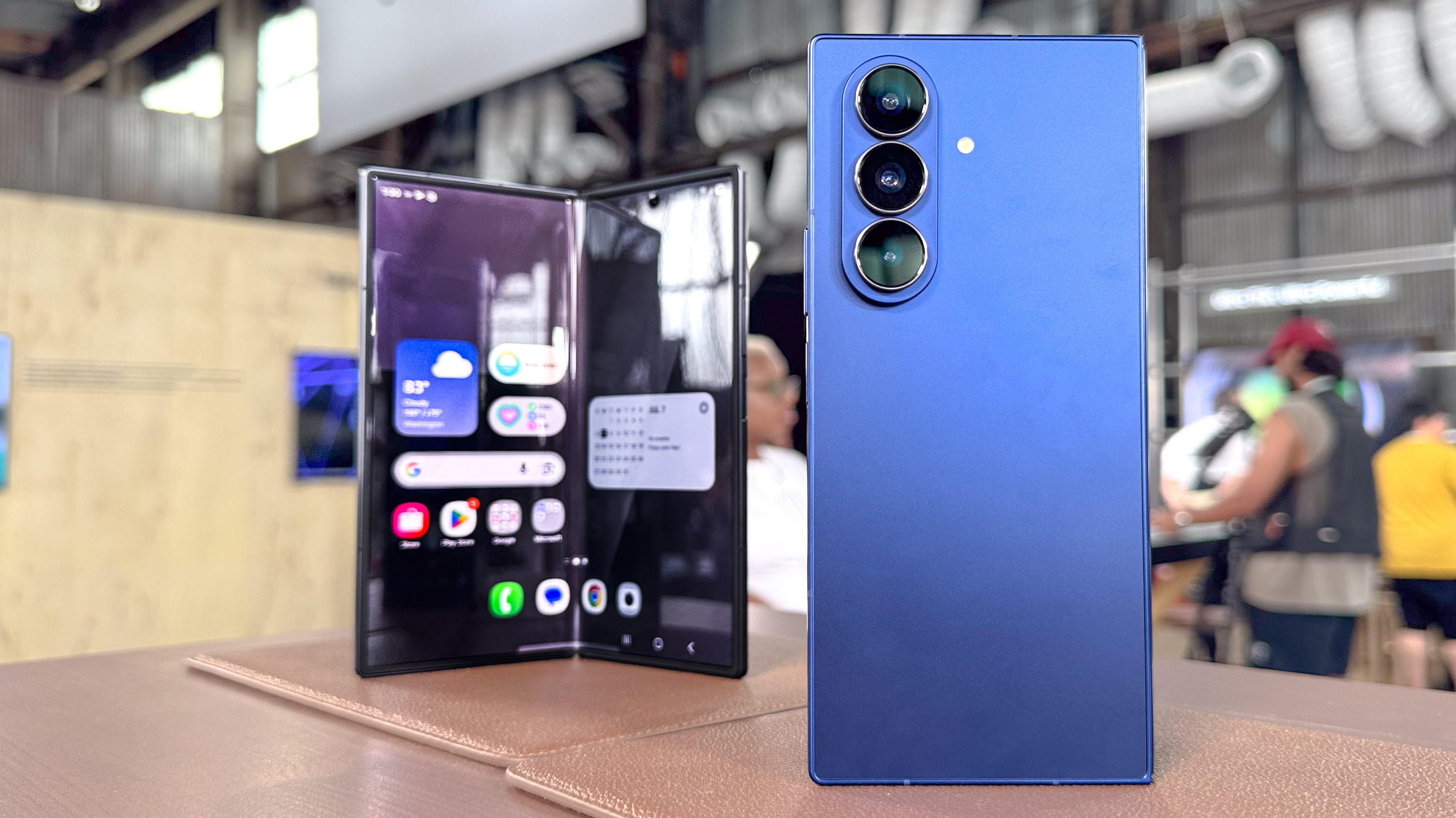 Galaxy Z Fold 7 shown during Samsung hands on event
