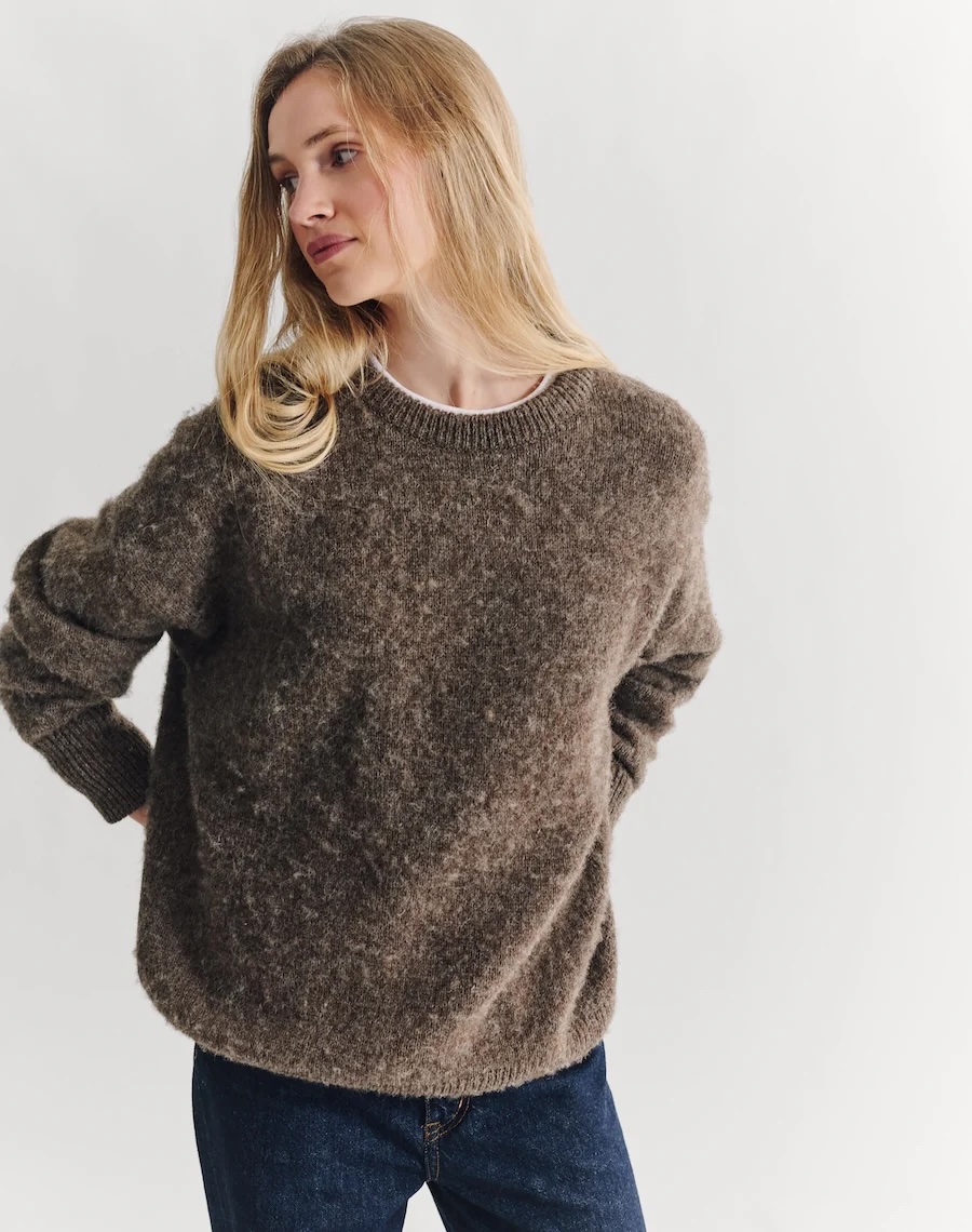 Cool-toned brown jumper