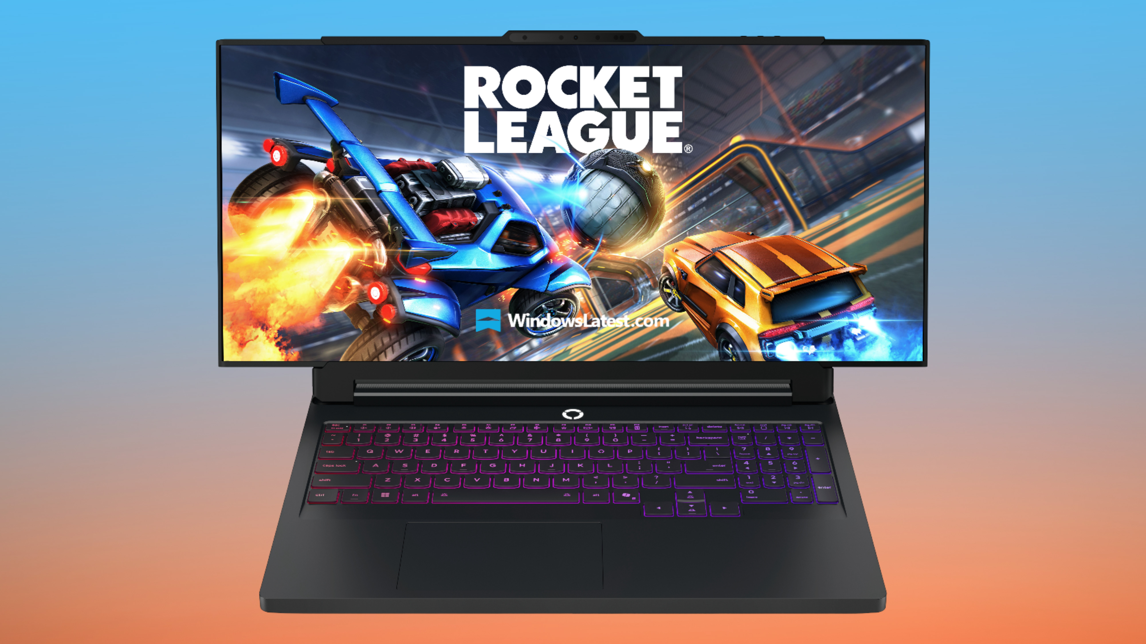 Lenovo Legion Pro rollable gaming laptop leaked image on colored background