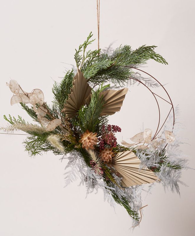 welcome Christmas with a wreath