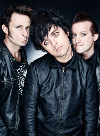 Green Day in leathers