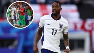 Ivan Toney of England looks on during the Uefa Euro 2024 quarter-final football match between England and Switzerland. The match ends in a tie 1-1. England wins 5-3 over Switzerland after penalty kicks. (Photo by Marco Canoniero/LightRocket via Getty Images)