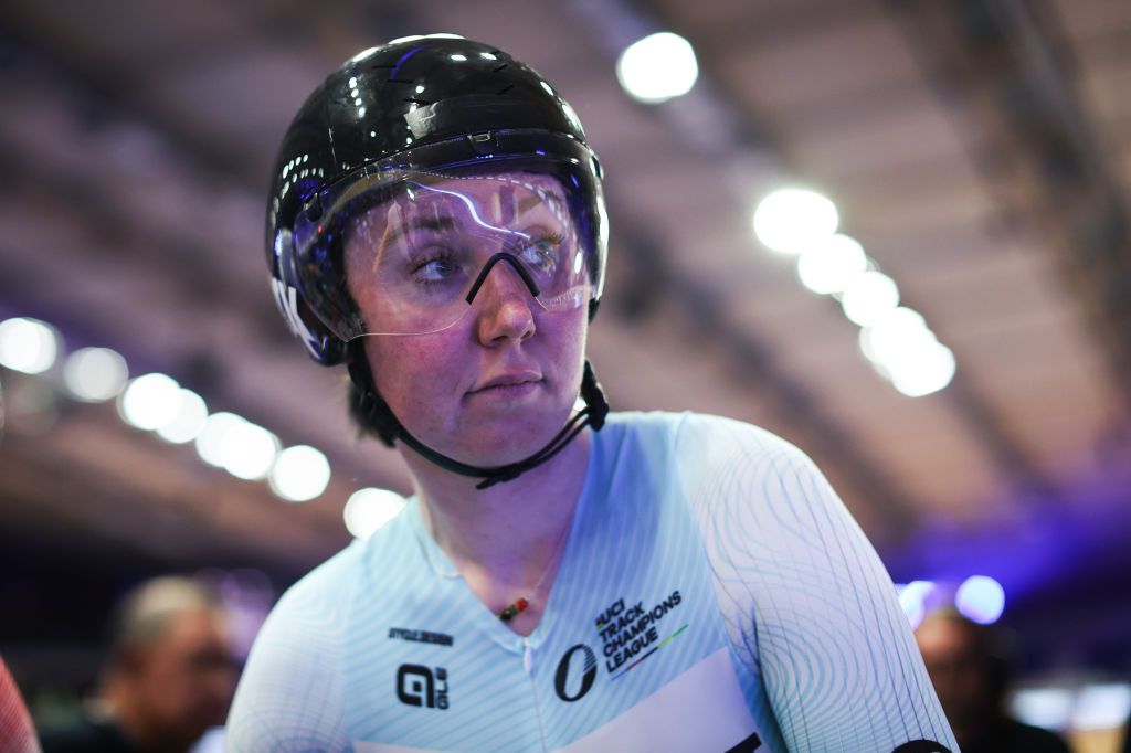 LONDON ENGLAND NOVEMBER 11 Katie Archibald of United Kingdom looks on during Round 5 The Grand Finale of the 2023 UCI Track Champions League at Lee Valley Velopark Velodrome on November 11 2023 in London England Photo by Ryan PierseGetty Images