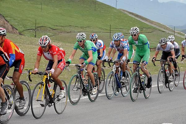 Hong Kong rider Kam Po Wong at work during stage four.