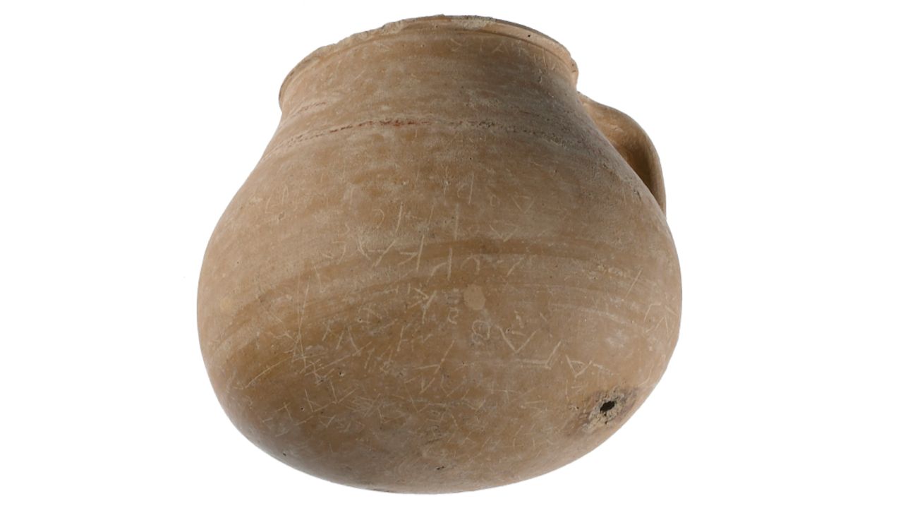 The curse jar had more than 55 names inscribed on it. Not all of them are legible today.