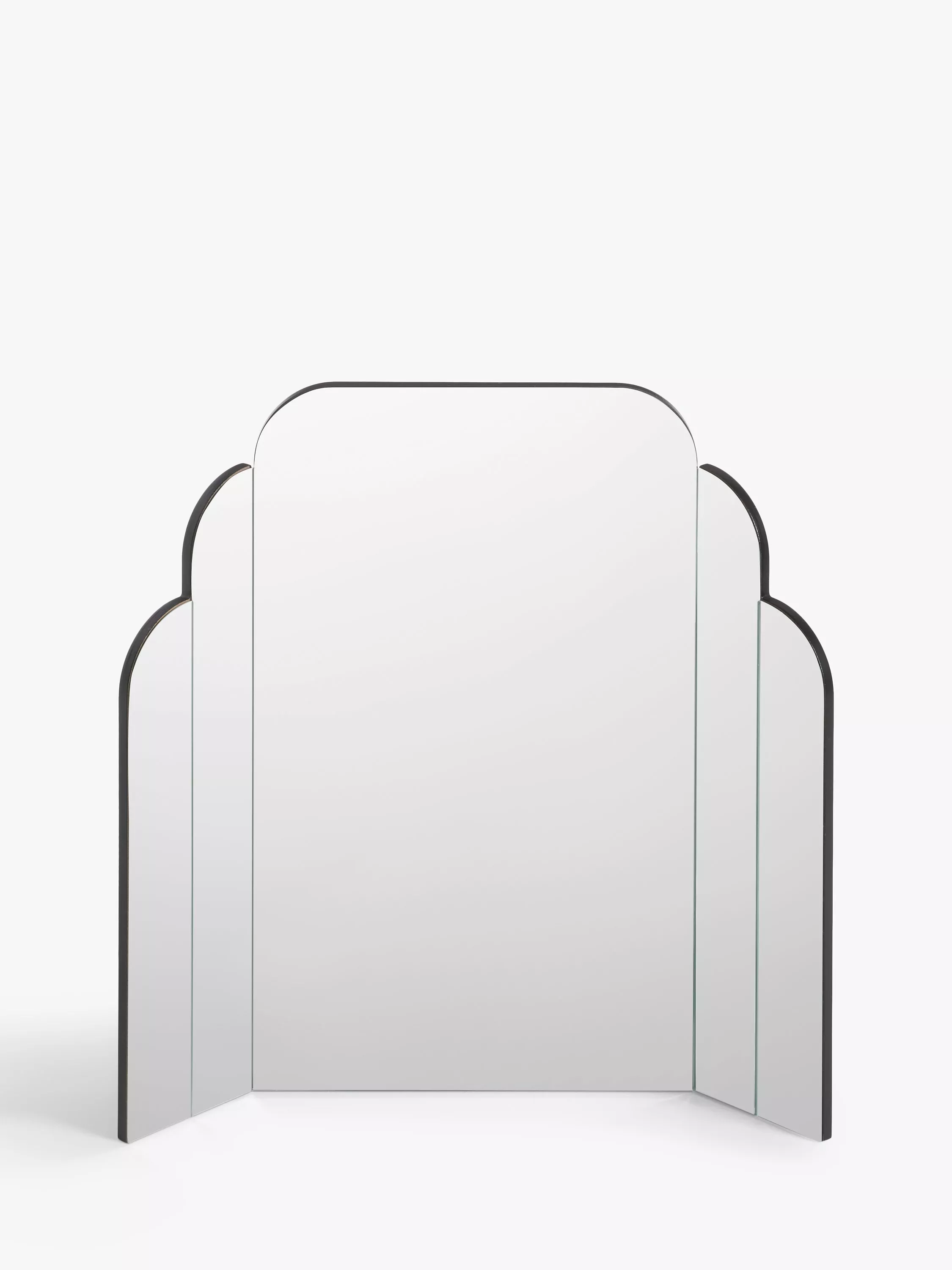 John Lewis Deco Table Mirror, 50 X 55cm, Clear