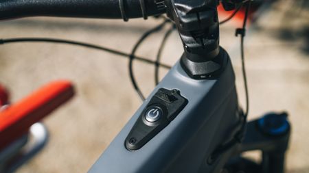 Power button on an e-bike