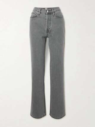 High-Rise Straight-Leg Organic Jeans