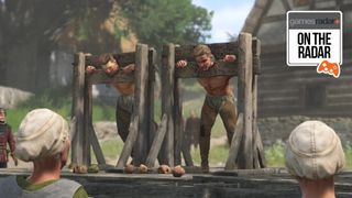 Henry and pal in a stockade in Kingdom Come Deliverance 2