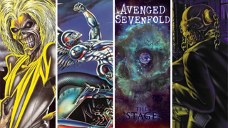 Album art by Iron Maiden, Judas Priest, Avenged Sevenfold and Megadeth