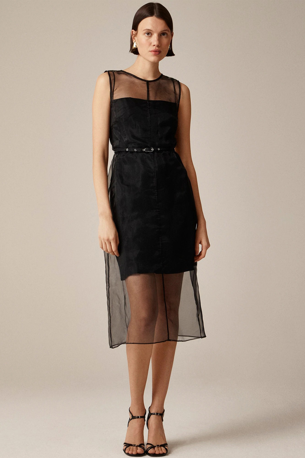 Collection Layered Shift Dress in Liquid Organza