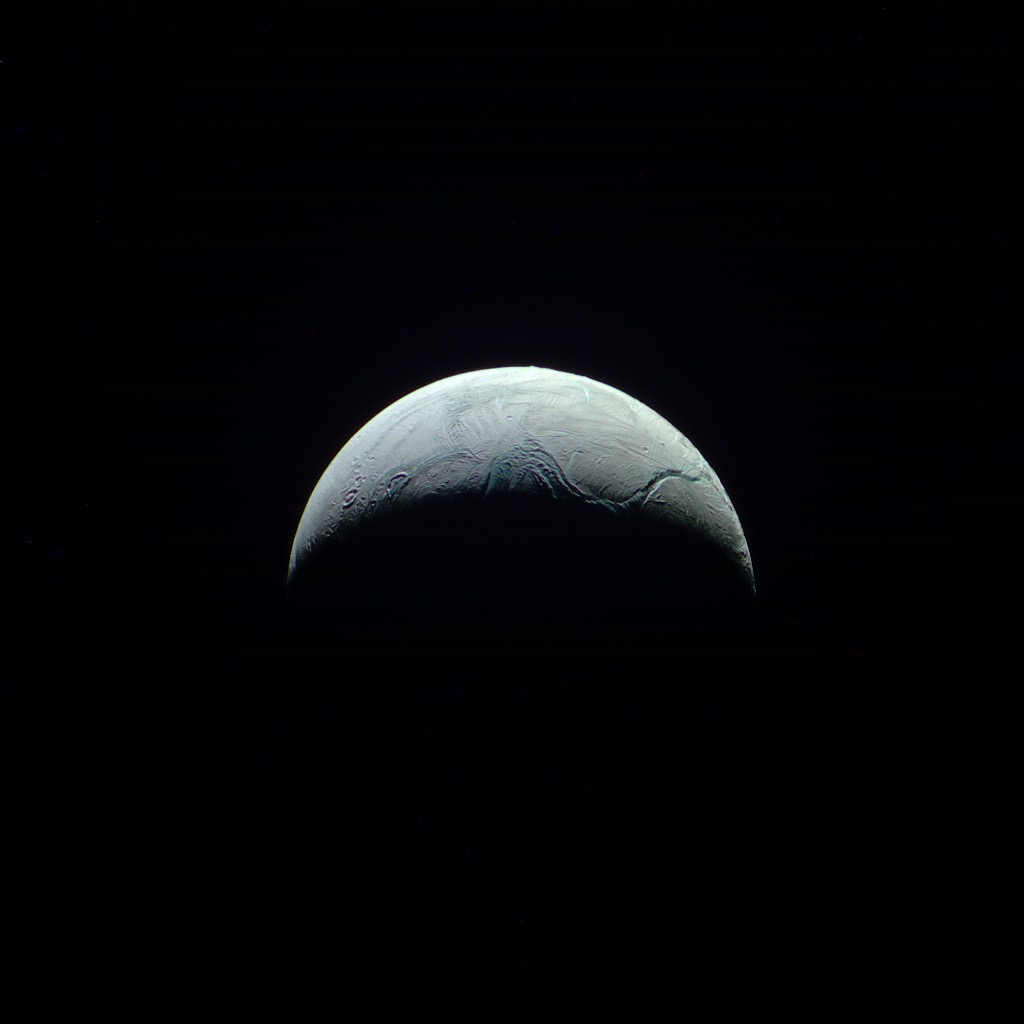 Cassini View of Saturn Moon Enceladus