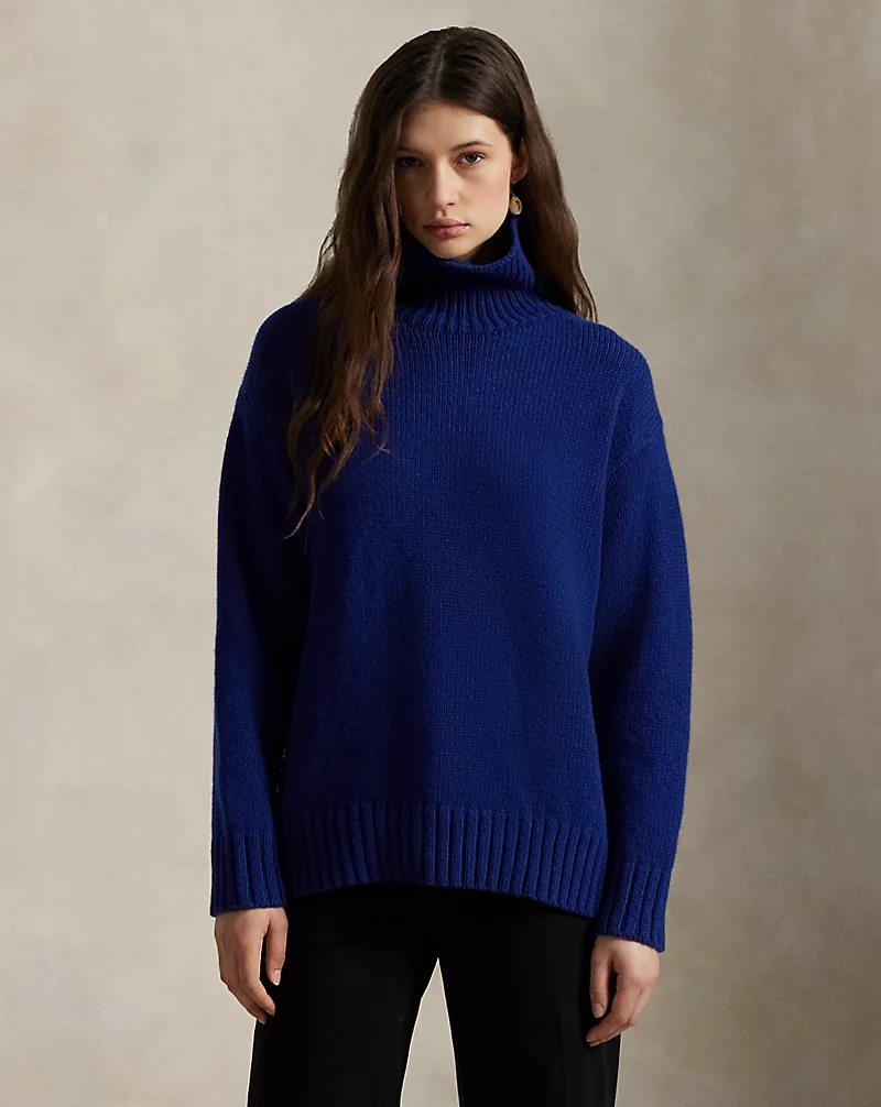 Wool Cashmere Rollneck Jumper