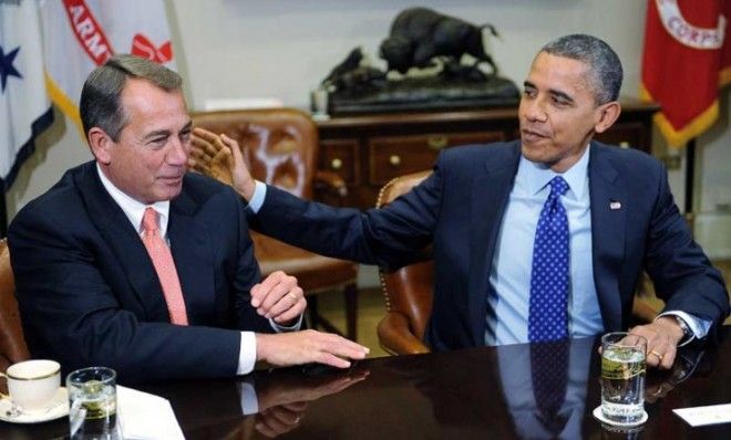 President Obama and House Speaker John Boehner