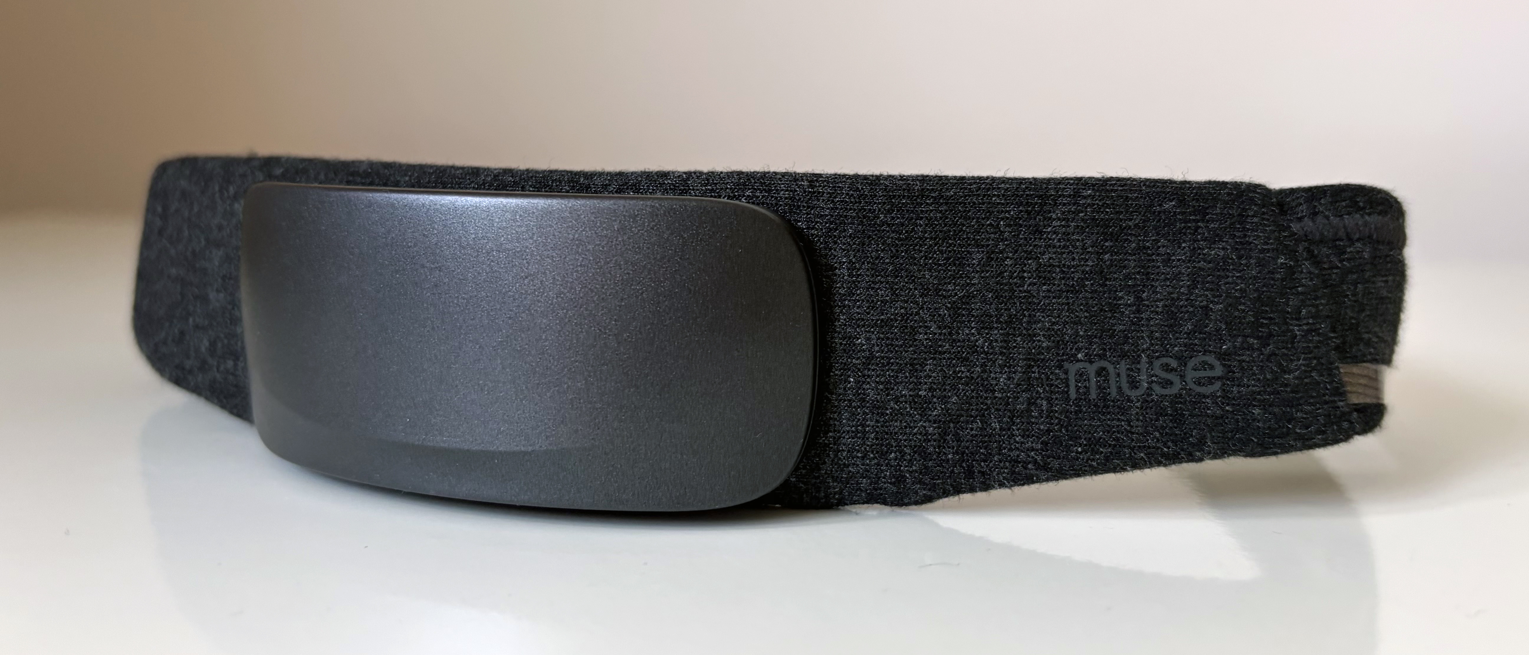 The Muse S Athena Sleep headband in our reviewer's home