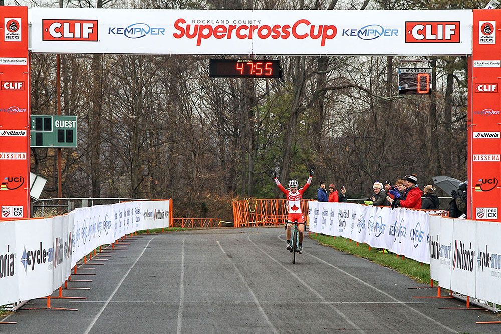 Christel Ferrier Brueau, the Canadian National Champion, takes the win.