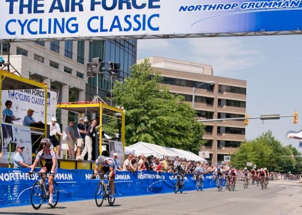 Hilton Clark (United HealthCare) wins the 2010 Air Force Classic Clarendon Cup on his fist day racing for his new team.