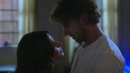 SARAH SHAHI as BILLIE CONNELLY and ADAM DEMOS as BRAD SIMON in episode 106 of SEX/LIFE