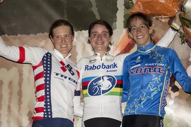 Compton, Vos and Wyman on the podium