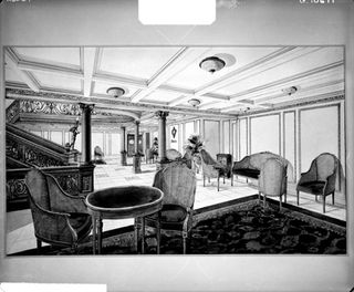 Titanic's restaurant reception room