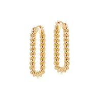 Missoma Tidal Ovate Hoop Earrings | $123 / £95