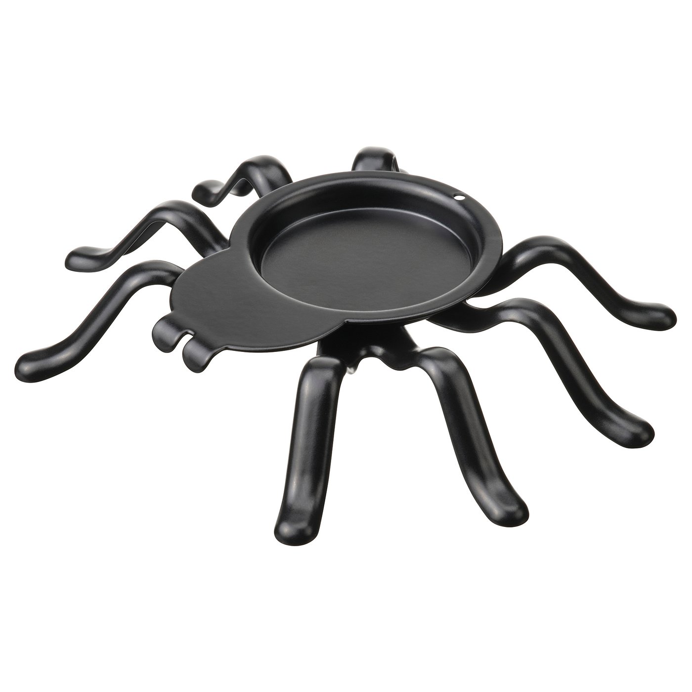 Kustfyr Tealight Holder - Spider Black 2 Cm
