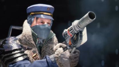 Arc Raiders player holding grenade launcher